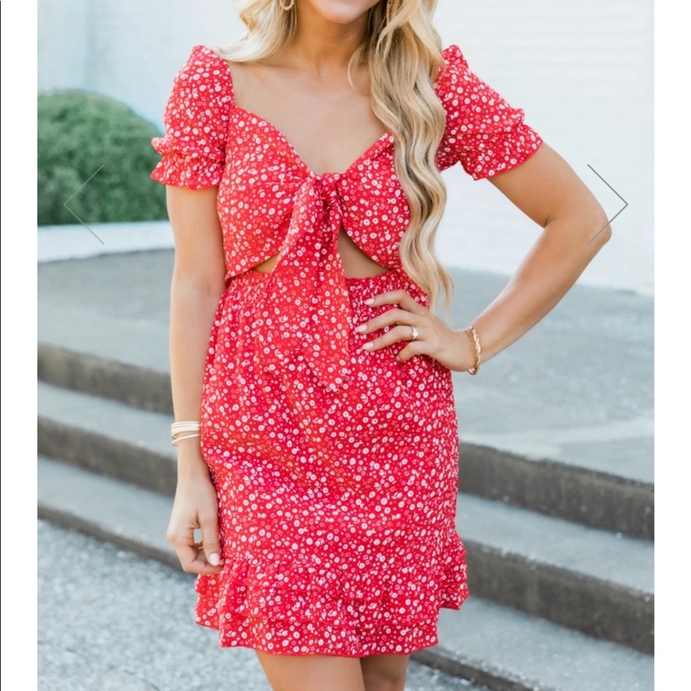 Red sundress